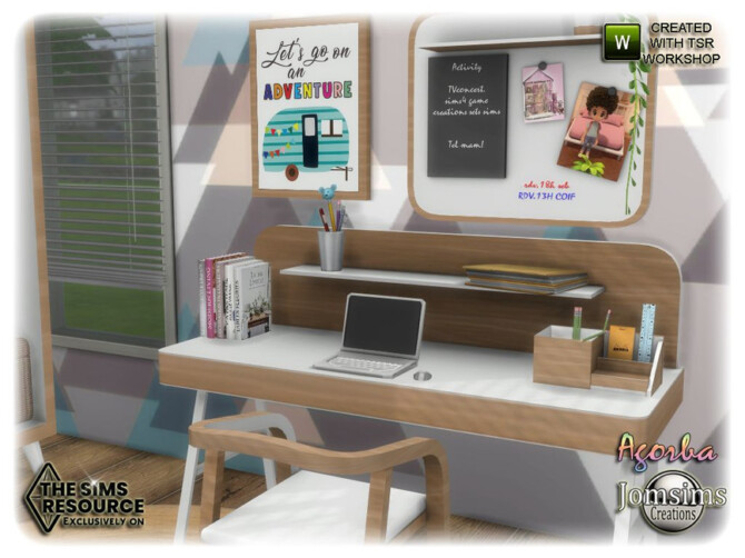 Sims 4 Agorba office by jomsims at TSR