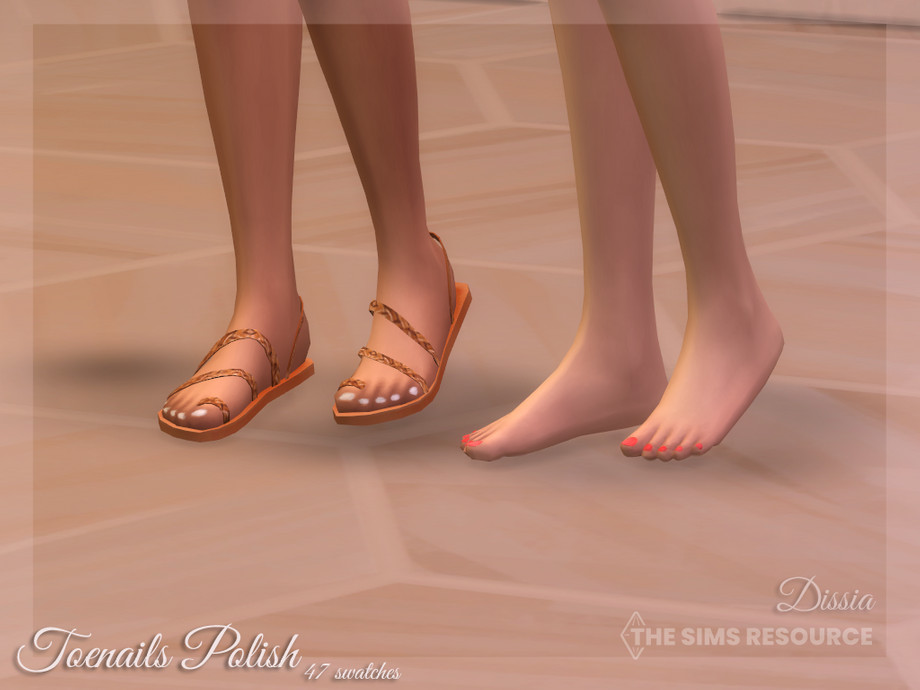 Toenails Polish by Dissia at TSR » Sims 4 Updates
