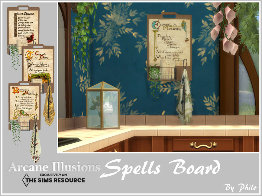 Arcane Illusions Spells board by philo at TSR » Sims 4 Updates
