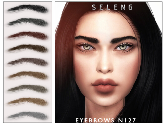 Sims 4 Eyebrows N127 by Seleng at TSR