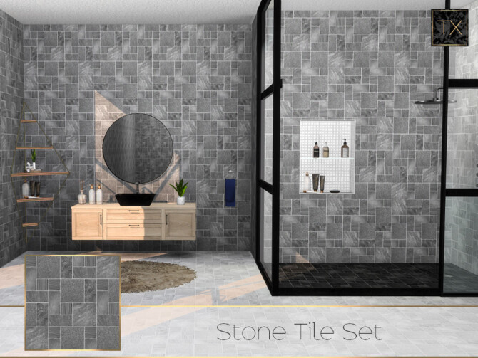 Sims 4 Stone Tile Set by theeaax at TSR