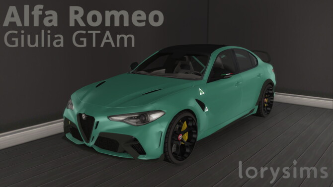 Sims 4 2021 Alfa Romeo GTAm at LorySims