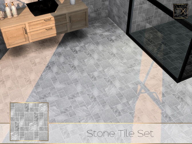 Sims 4 Stone Tile Set by theeaax at TSR