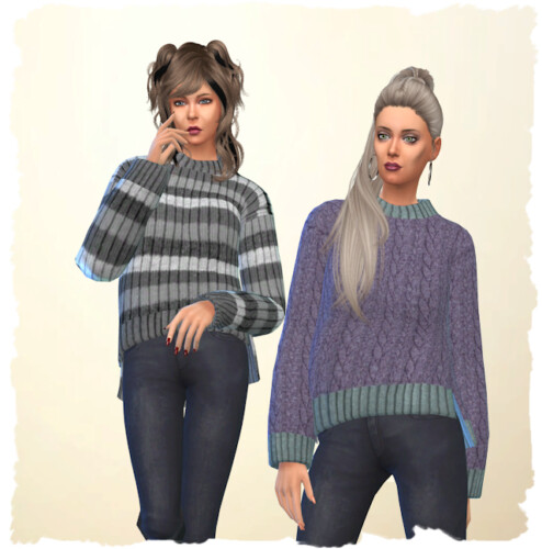 Warm Pullover by Chalipo at All 4 Sims » Sims 4 Updates