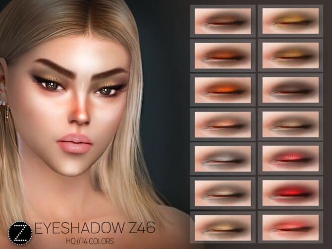 Sims 4 EYESHADOW Z46 by ZENX at TSR