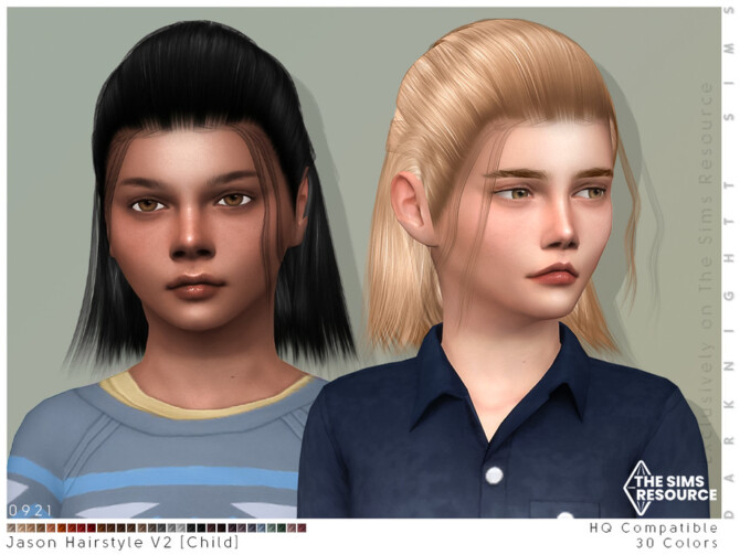 Sims 4 Jason Hairstyle V2 (Child) by DarkNighTt at TSR