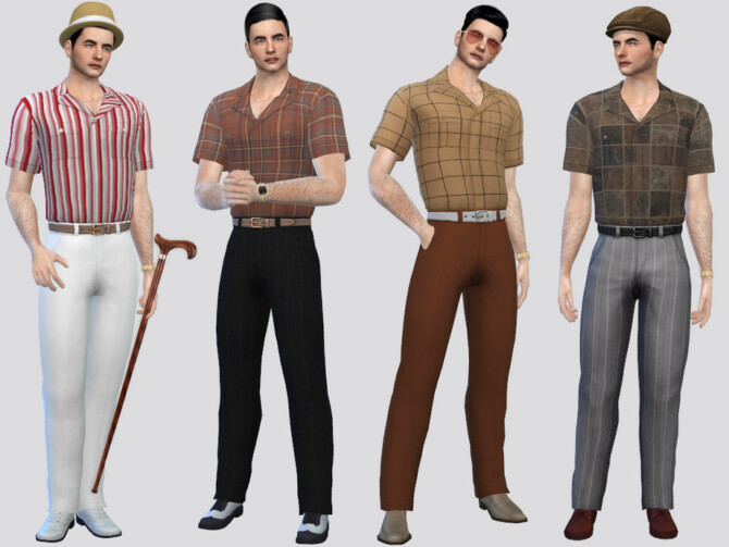 Sims 4 Dreamboat Retro Outfit by McLayneSims at TSR