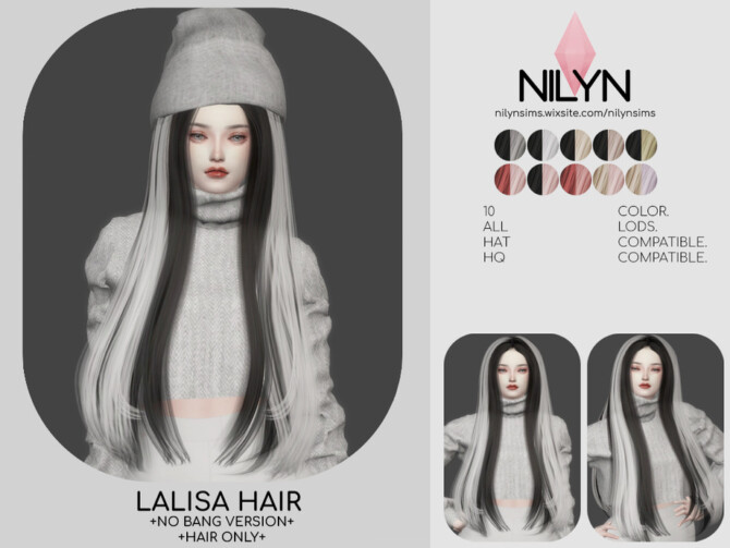 Sims 4 Lalila Hair by Nilyn at TSR