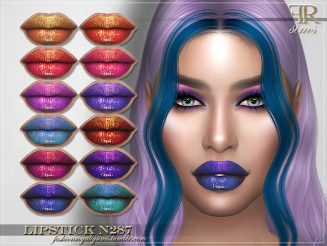 Sims 4 FRS Lipstick N287 by FashionRoyaltySims at TSR