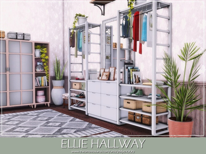 Sims 4 Ellie Hallway by MychQQQ at TSR