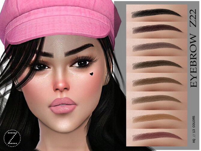 Sims 4 EYEBROW Z22 by ZENX at TSR