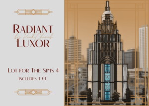Radiant Luxor Skyscraper by PinkCherub at Mod The Sims 4