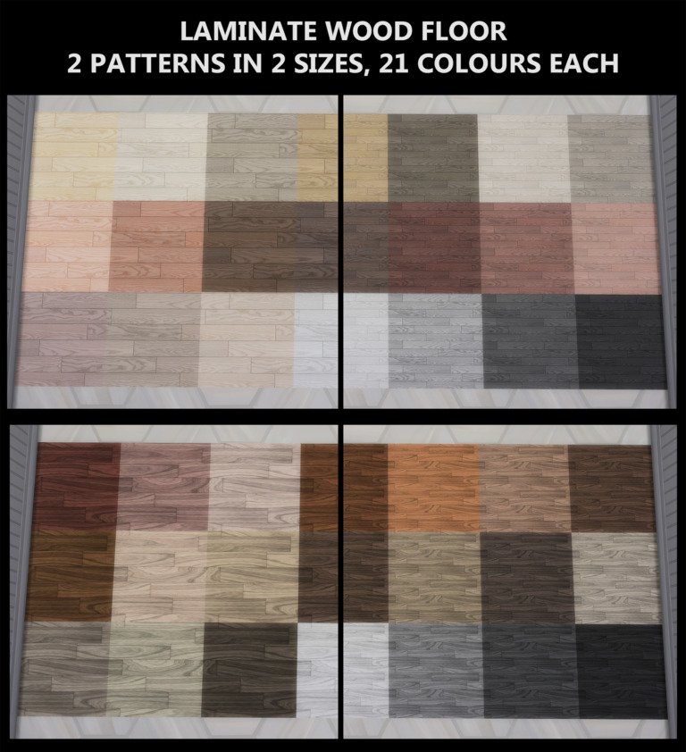 Laminate Wood Floors by Simmiller at Mod The Sims 4 » Sims 4 Updates