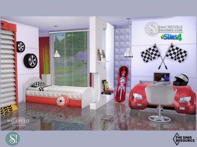 Sims 4 Hi speed Meshes by SIMcredible! at TSR