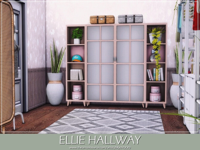 Sims 4 Ellie Hallway by MychQQQ at TSR