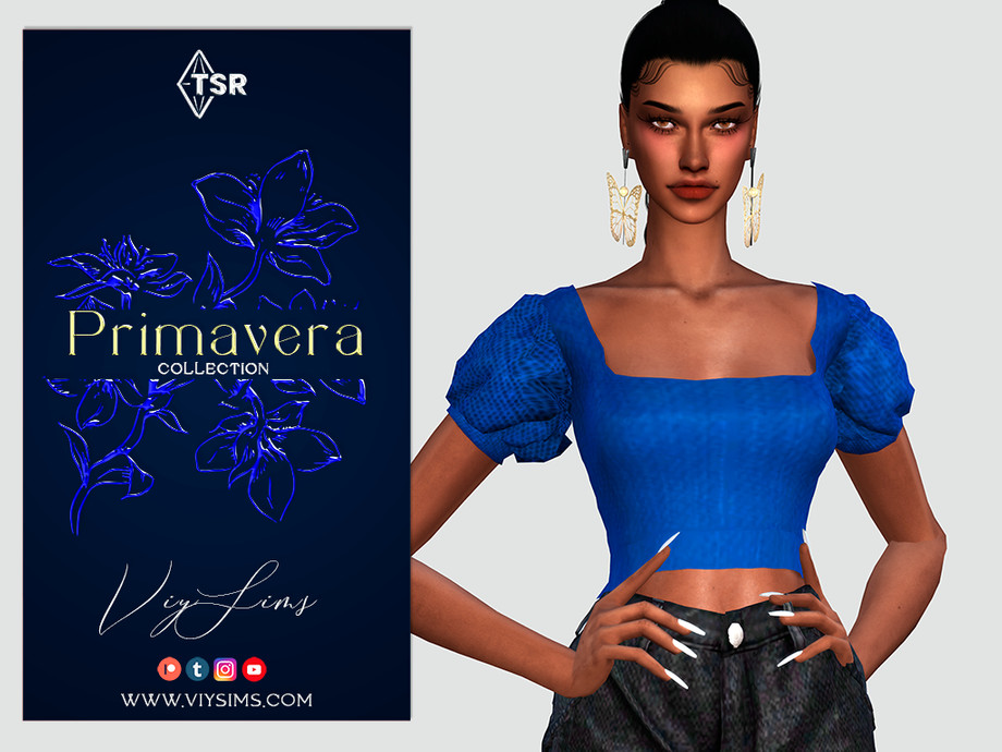 Primavera Collection Top Iii By Viy Sims At Tsr Sims 4 Updates