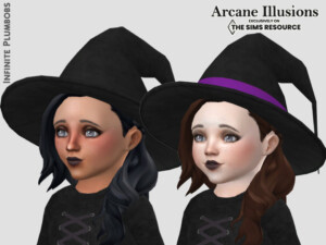 Arcane Illusions Toddler Witches Hat by InfinitePlumbobs at TSR