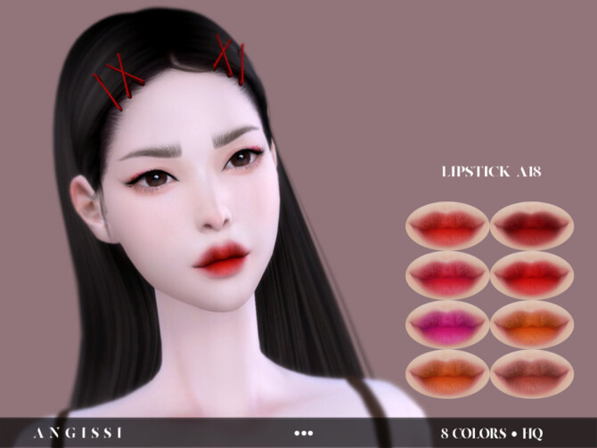 Sims 4 Lipstick A18 by ANGISSI at TSR