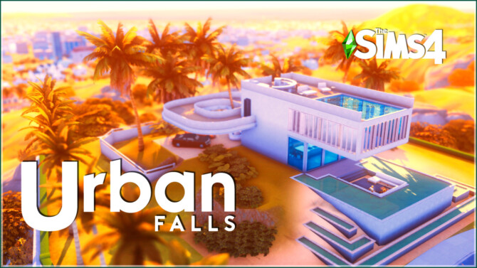 Sims 4 URBAN FALLS at RUSTIC SIMS