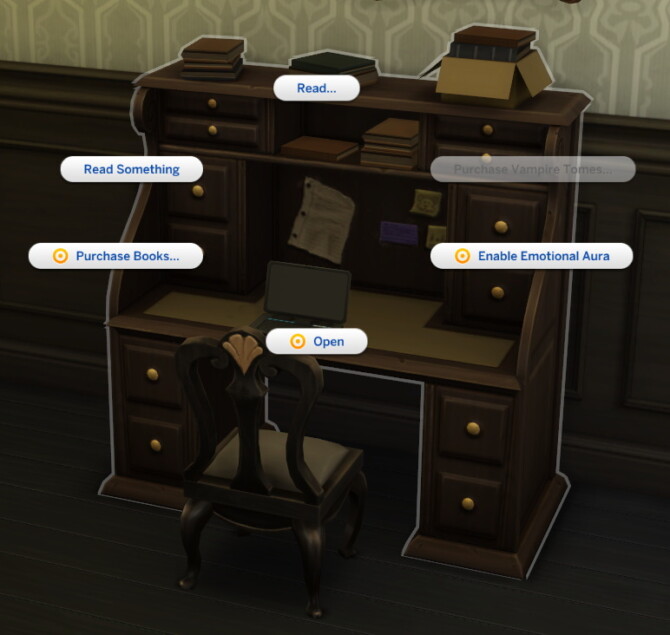 Sims 4 Multi Purpose Furniture: Desk/Bookshelves by Ilex at Mod The Sims 4