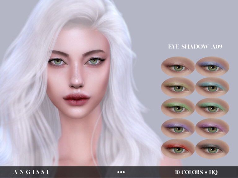 Eyeshadow A09 by ANGISSI at TSR » Sims 4 Updates