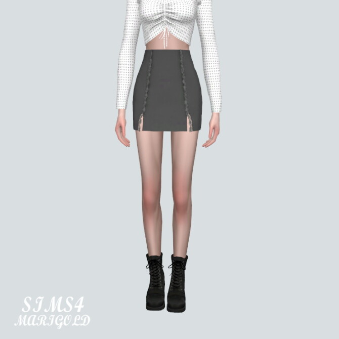 Sims 4 171 Lace Mini Skirts at Marigold