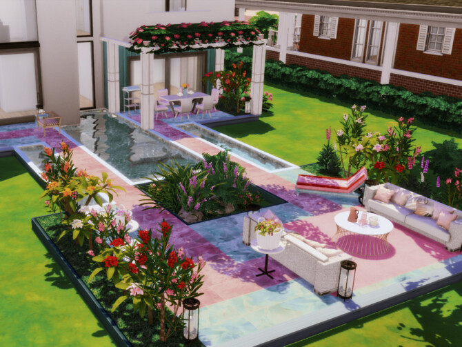 Sims 4 Pastella terrace by GenkaiHaretsu at TSR
