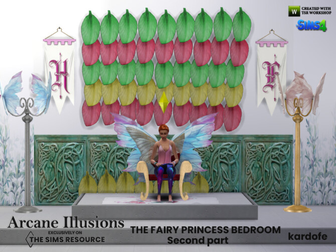 Sims 4 Arcane Illusions The fairy princess bedroom 2 by kardofe at TSR