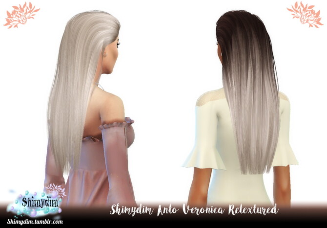 Sims 4 Anto Veronica Hair Retexture at Shimydim Sims
