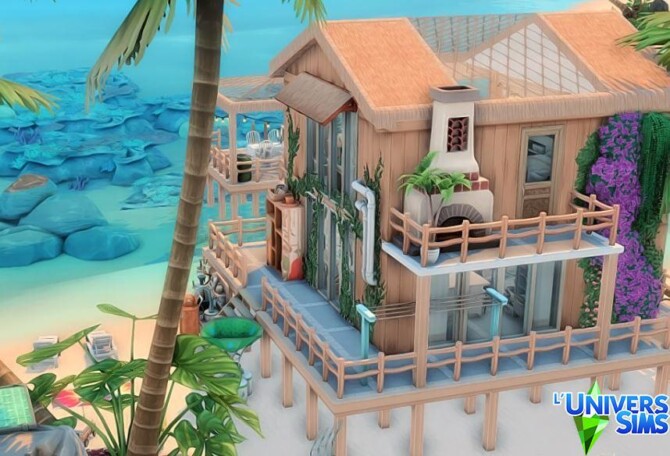 Sims 4 Cottage on the sea by sarah.clerici at L’UniverSims