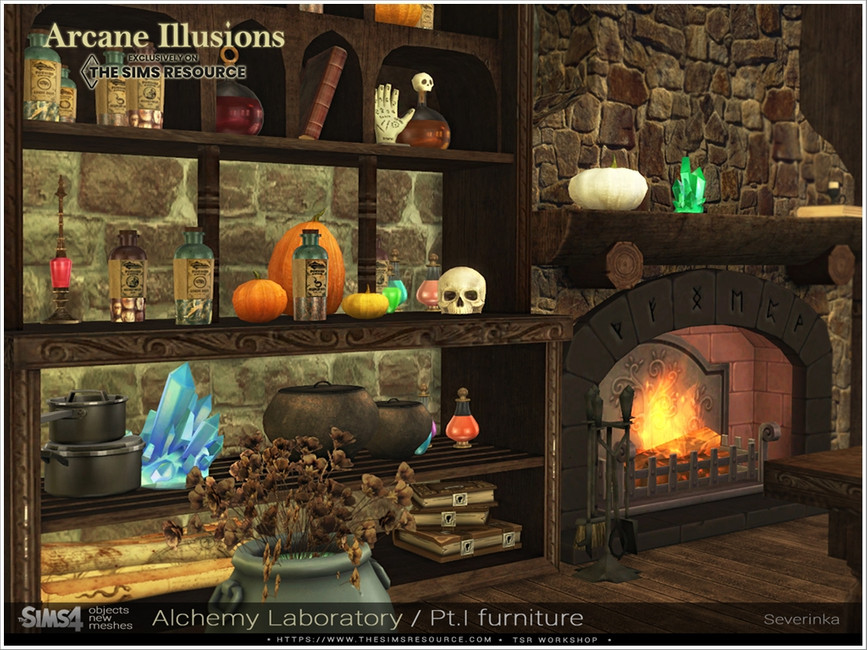 Arcane Illusions Alchemy Laboratory Pt.I furniture by Severinka_ at TSR
