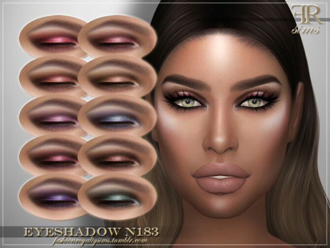 Sims 4 FRS Eyeshadow N183 by FashionRoyaltySims at TSR