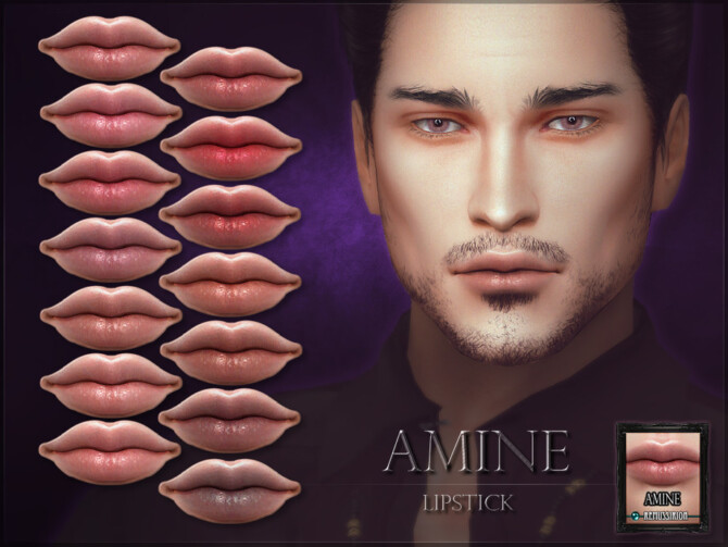 Sims 4 Amine Lipstick by RemusSirion at TSR