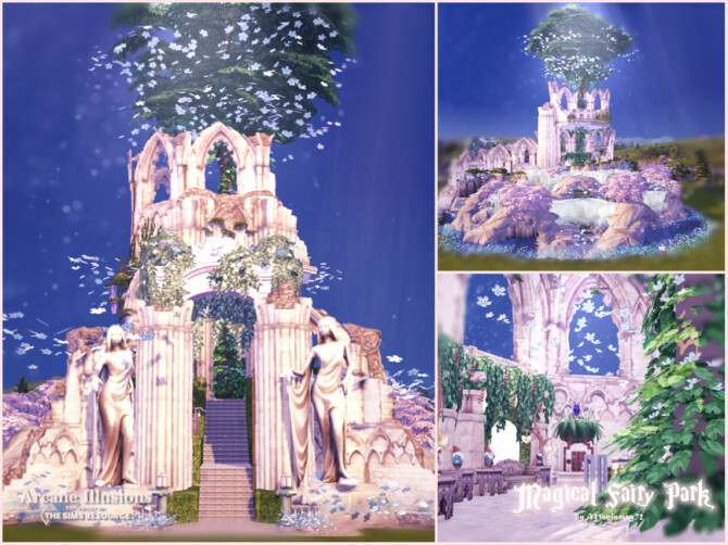 Sims 4 Arcane Illusions Magical Fairy Park by Moniamay72 at TSR