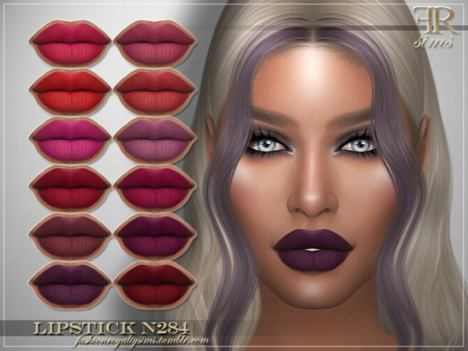 Sims 4 FRS Lipstick N284 by FashionRoyaltySims at TSR