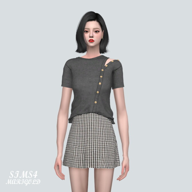 Sims 4 8 Button Knit Sweater V2 at Marigold