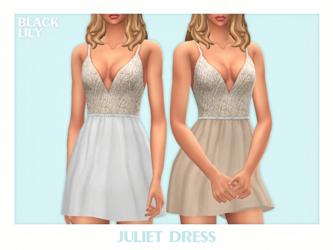 Sims 4 Juliet Dress by Black Lily at TSR