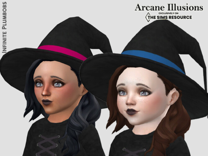 Sims 4 Arcane Illusions Toddler Witches Hat by InfinitePlumbobs at TSR