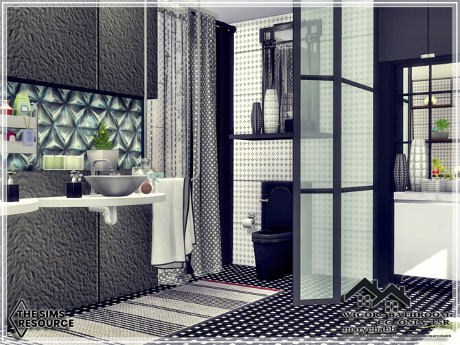 Sims 4 WIGOR Bathroom by marychabb at TSR