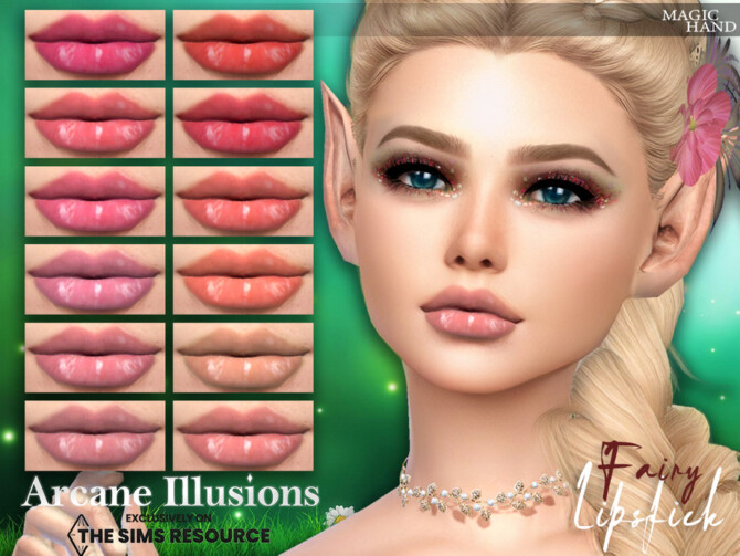 Sims 4 Arcane Illusions   Fairy Lipstick N87 by MagicHand at TSR
