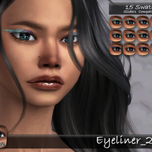 Gothic Tears Eyeliner by Amoz at TSR » Sims 4 Updates