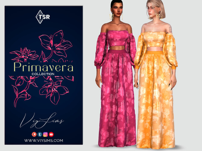 Sims 4 PRIMAVERA Collection FLORAL SET I by Viy Sims at TSR