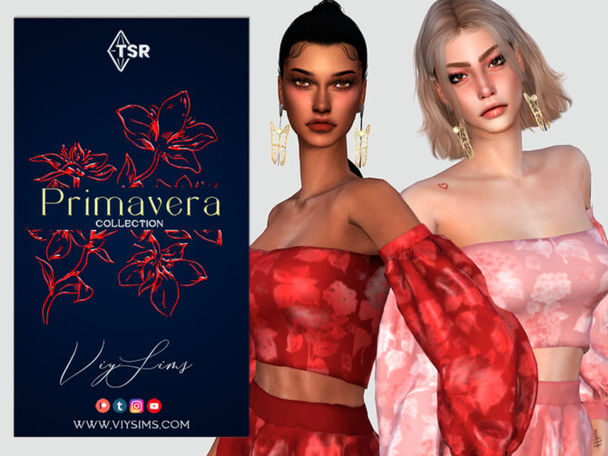 Sims 4 PRIMAVERA Collection FLORAL SET I by Viy Sims at TSR