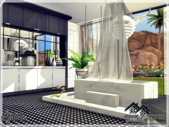 Sims 4 WIGOR Bathroom by marychabb at TSR