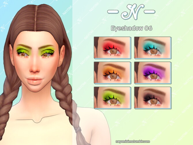 Sims 4 Eyeshadow 06 at NayomiSims