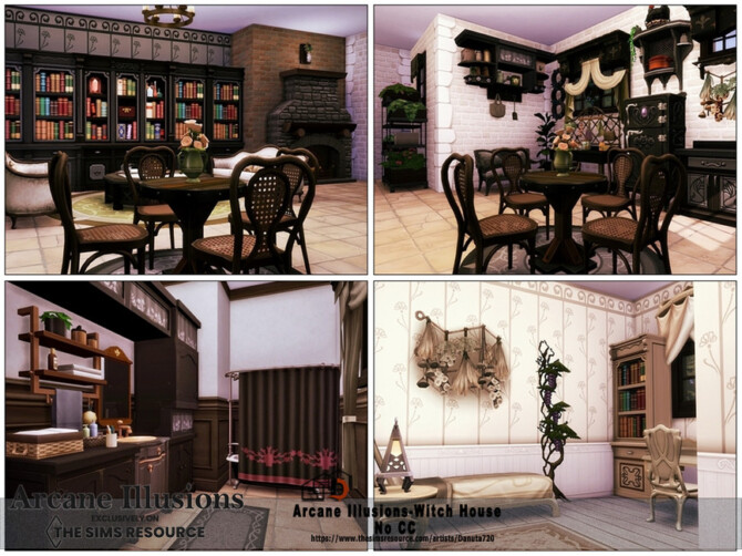 Sims 4 Arcane Illusions Witch House by Danuta720 at TSR