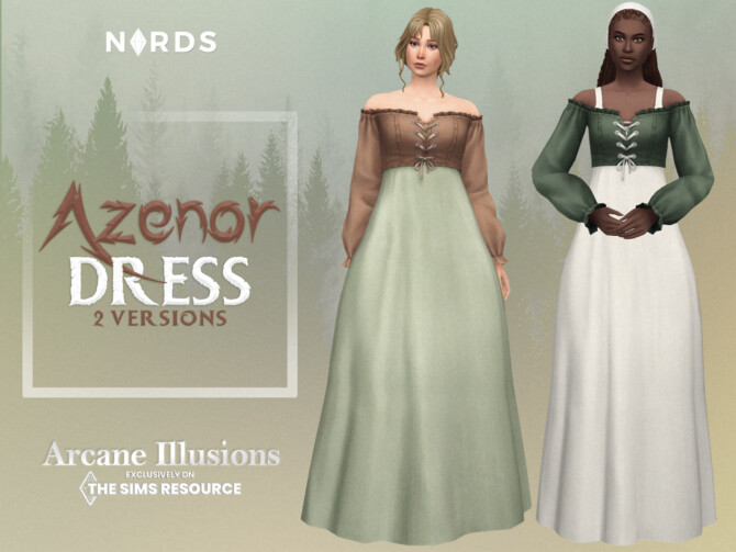 Sims 4 Azenor Dress at Nords Sims