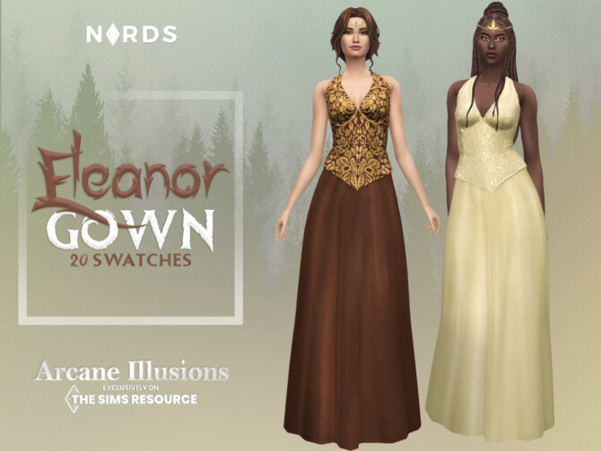 Sims 4 Eleanor Gown at Nords Sims