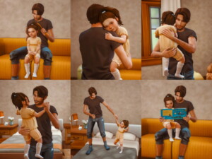 Father-Daughter Day Pose Pack at Katverse
