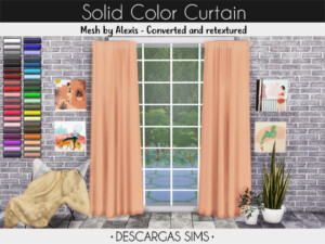 Solid Color Blinds at Descargas Sims